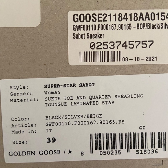 Golden Goose super star sabot shearling fur 39 - Picture 5 of 6